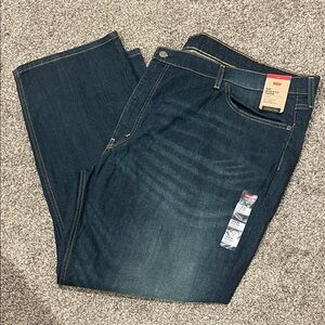 Levi's Men's Dark Blue Relaxed Jeans